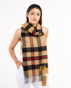 Contemporary designer cashmere scarves