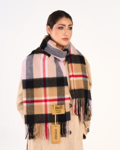Colourful Tartan Wool and Cashmere Scarves for Winter