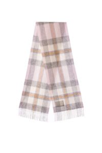 pink check scarf