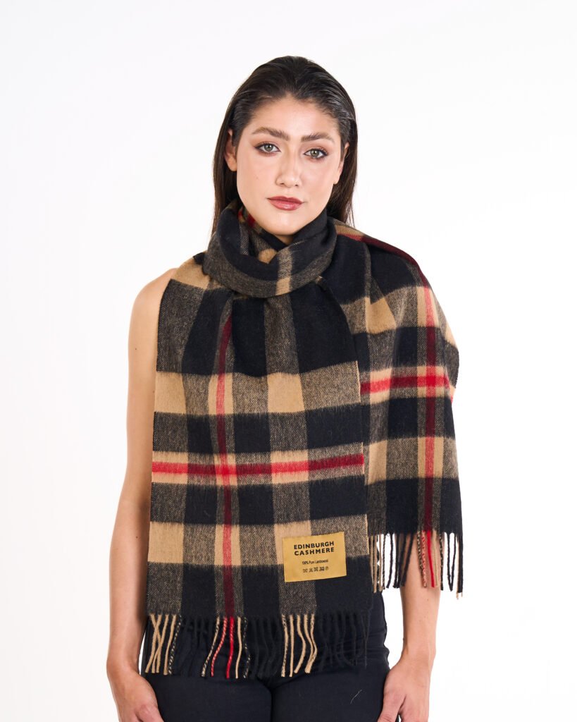 Edinburgh Cashmere DC Scott Cashmere Scarf classic ivory
