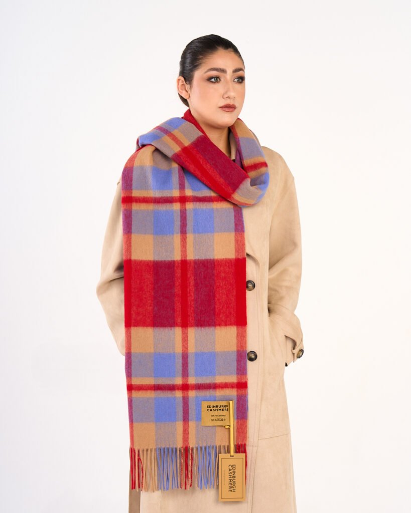 Edinburgh Cashmere DC Scott Cashmere Scarf gift box