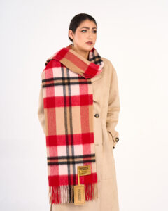 Wool blend scarves